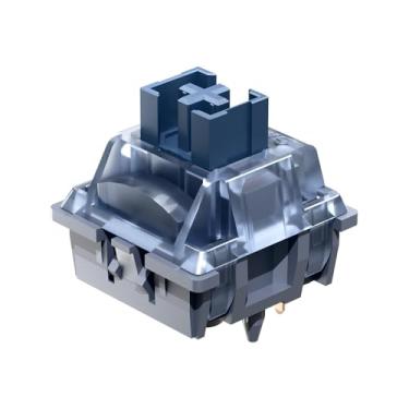 Imagem de GK GAMAKAY Interruptor de teclado silencioso tátil Pegasus com difusor de LED para teclado mecânico retroiluminado, interruptores pré-lubrificados de 5 pinos para bricolage (Pegasus V2 Switch-35 peças