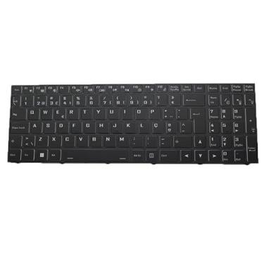 Imagem de Laptop sem teclado retroiluminado para CLEVO PD71SND PD71SND (-D)(-G) PD71SND-D PD71SND-G Portugal PO Moldura preta Novo