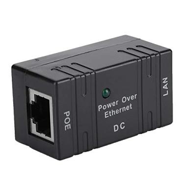 Imagem de ZJchao Poe Separator Universal RJ45 Adaptador Ethernet de Energia Ethernet Injetor Poe Poe para Dispositivos de Rede Com Pino Poe Padrão (pinos 4 e 5 7 e 8 Power) Configuração Fácil (Preto)