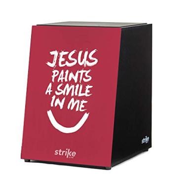 Imagem de Cajon FSA Instrumento de percussão profissional feito à mão - graves profundos, som de caixa nítido, madeira brasileira, design ergonômico de inclinação Sk4014 Jesus