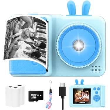 Imagem de Câmera infantil com impressão instantânea para crianças, câmeras instantâneas 1080p para crianças, brinquedo para meninas de 3 a 12 anos, brinquedos de câmera digital para crianças de 3, 4, 5, 6, 7, 8