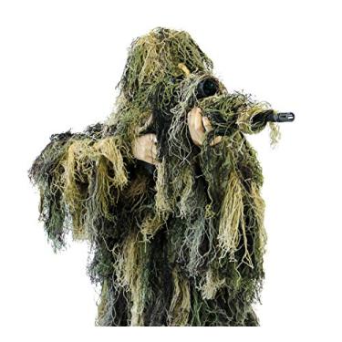 Imagem de Arcturus Traje de guerreiro Ghillie | Roupas de caça para homens | 5 peças de camuflagem para caça, militares, atiradores de Airsoft (floresta, M/G)