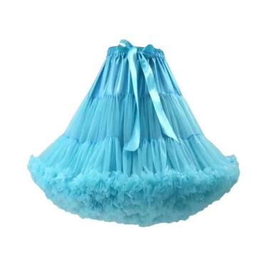 Imagem de Saia De Tule Super Volumosa De 55cm Na Altura Do Joelho Para Mulheres,