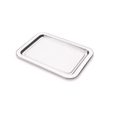 Imagem de Bandeja Retangular 280x420 mm Lixada Travessa em Inox Forma