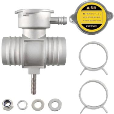 Imagem de KPALAG Gargalo de enchimento de refrigerante de motor de alumínio com tampa compatível com Dodge Avenger Caliber Durango Dakota Chrysler 200 Sebring Jeep Compass Patriot Replace# 52028810AL 52029195AK