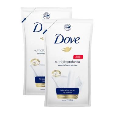 Imagem de Kit 2 Sabonete Líquido Dove Hidratação Profunda Refil 200ml