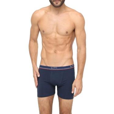 Imagem de Kit Com 2 Cuecas Boxer Em Algodão Masculino Lupo, P, Azul, Azul marinh