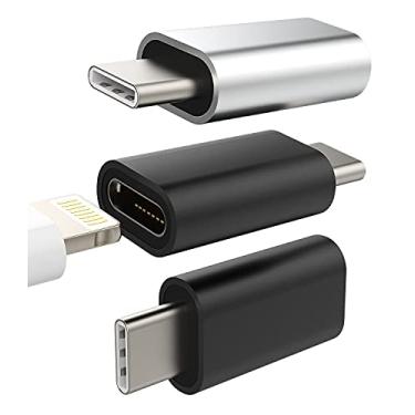 Imagem de Lightning fêmea para USB C macho (pacote com 3) para Apple para iPhone13 adaptador de cabo carregador compatível com Samsung Galaxy Note S21 S22 S23 Ultra Pixel tipo C para Apple para iPhone 15 Pro