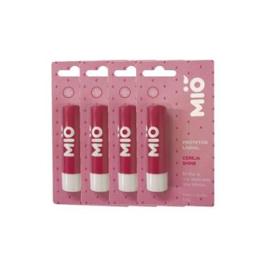 Imagem de Kit 4 Protetor Labial Mió Sabor Cereja Shine 3,6g
