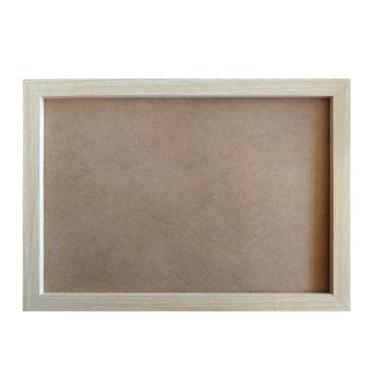 Imagem de Moldura Quadro, Porta Retrato de Parede, 21x30cm, com Vidro(MARFIM)