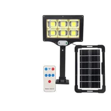 Imagem de Luminária Solar Quadrada 300W com Controle Remoto – Iluminação Externa LED COB, Sensor de Presença, Bateria Recarregável e Resistência ao Clima IP63
