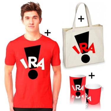 Imagem de Camiseta camisa Banda Ira rock nacional, combo+sacolaecbag+caneca