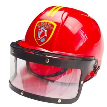 Imagem de Capacete Bombeiro Infantil Resgate Brinquedo Fantasia - Pica Pau