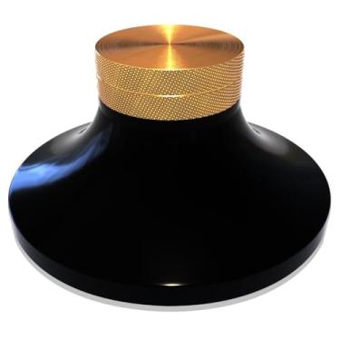 Imagem de Tenlysound Estabilizador de peso de disco de vinil, alumínio, 172 g, disco de vinil de disco de vinil, peso LP, 7,6 x 3,8 cm, estabilizador de disco de gira-discos para