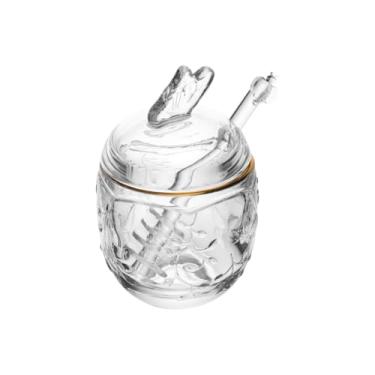 Imagem de Meleira New Butterlfy Com Tampa E Pegador Fio De Ouro Chique Decoração Mesa De Jantar Cozinha