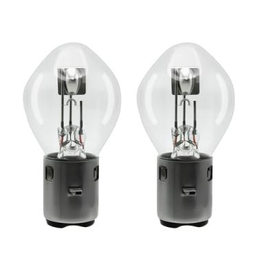 Imagem de PWEOW Lâmpada de scooter chinesa S2 BA20D para 50Cc 150Cc 250Cc 12V 35/35W farol de ciclomotor compatível com Znen Jonway Tank Baron, ATV e mais 2 unidades