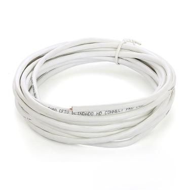Imagem de Cabo De Rede Blindado Cat5E Branco - 30 Metros