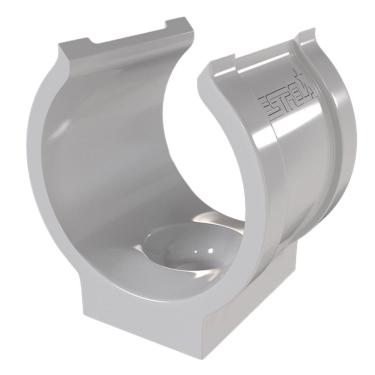 Imagem de Abraçadeira em PVC de Impacto para Tubo 1/2"" Prata - 2030 - ESTRELA