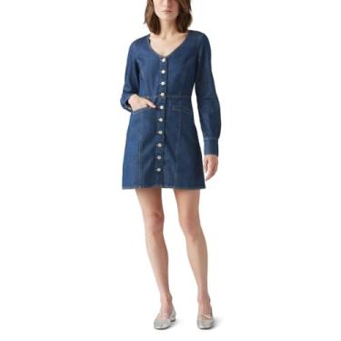 Imagem de Levi's Vestido jeans feminino Monroe (também disponível em Plus), (Novo) Let's Get Lost Again, P