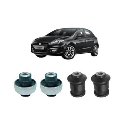 Imagem de Kit 4 Bucha Bandeja Dianteira Fiat Bravo 2011 2012 2013 2014