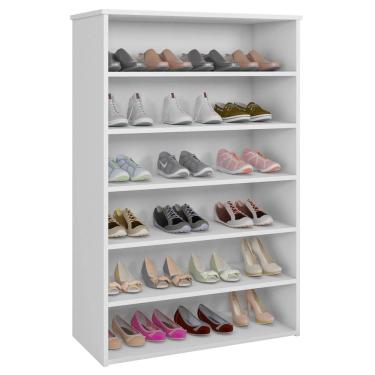 Imagem de Armario Multiuso Sapateira 5 Prateleiras Lais Branco REAJL