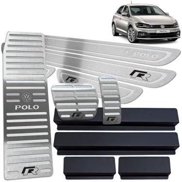 Imagem de Descanso Pedaleira Automático Soleiras Polo R-Line Prata BR