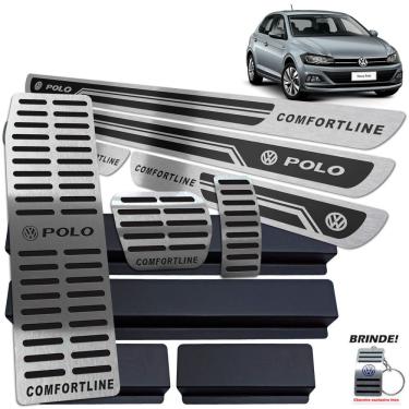 Imagem de Descanso Pedaleira Soleira Polo Comfortline 2018/20 Preto AR