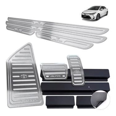 Imagem de Soleira Pedaleira Descanso Corolla Altis 2020 Prata AR