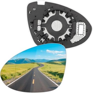 Imagem de LOIYLLEN Substituição do espelho lateral do motorista para Porsche Cayenne 9YA 2018 2019 2020 2021 2022 2023 - Vidro do espelho do lado esquerdo, vidro dos espelhos retrovisores com aquecimento