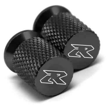 Imagem de Compatível com GSXR 600 750 1000 GSX-R 600 750 1000 125 150 1998-2023 Tampas herméticas de alumínio CNC para pneu de roda de motocicleta (preto)