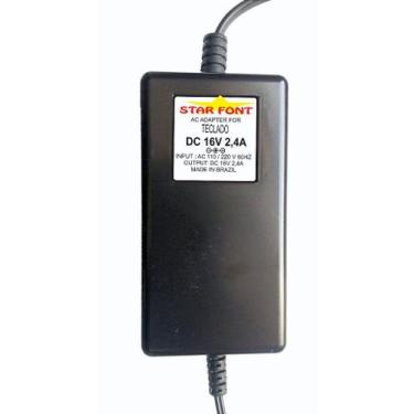 Imagem de Fonte DC 16V 2.4A para Teclados Yamaha PA-300, PA300 e Modelos Compatí