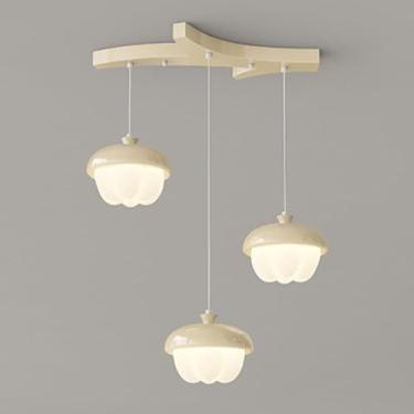 Imagem de Lustre LED regulável com altura ajustável, luminária pendente em acrílico creme, para ilha de cozinha, sala de estar, quarto, cabeceira, sala de jantar, corredor, luminária de teto (3 cabeça