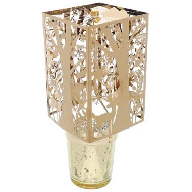 Imagem de Cabilock Girador de vela, suporte de vela de Natal giratório europeu, decoração de carrossel de vela giratória vazada para suprimentos de festa de ano novo, veado