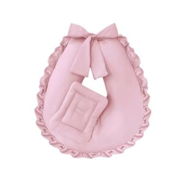 Imagem de Almofada Multifuncional para Amamentação, Gravidez e Apoio do Bebê (Rosa)