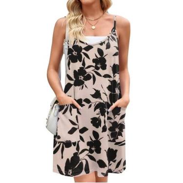 Imagem de Vestido de verão Zeagoo Tropical Spaghetti Spaghetti Strap para mulher