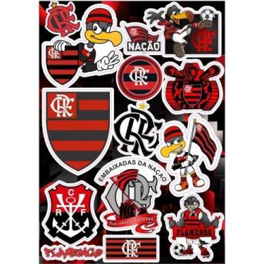 Imagem de Kit (03) - 03 Cartela De Adesivos Personalizados Time - Futebol Carro 