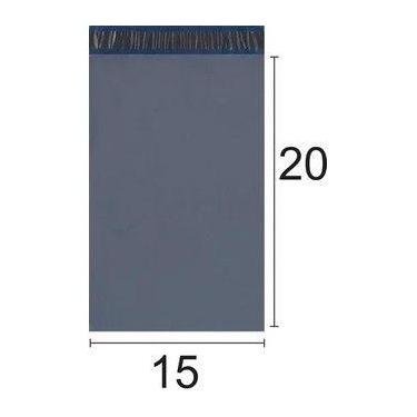 Imagem de Kit Envelope de Segurança com 100 unidades embalagem cinza auto colant