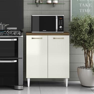 Imagem de Balcão Cozinha com Tampo 70cm com 2 Portas Joana A09 - D'Rossi