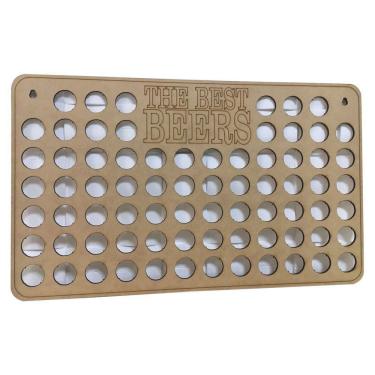 Imagem de Quadro Decorativo Porta Tampinhas Em Mdf 50x30 Horizontal  - D'Rossi