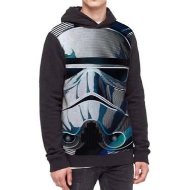 Imagem de Moletom Com Capuz Star Wars Stormtrooper Ref:228 - smoke, Preto, GG