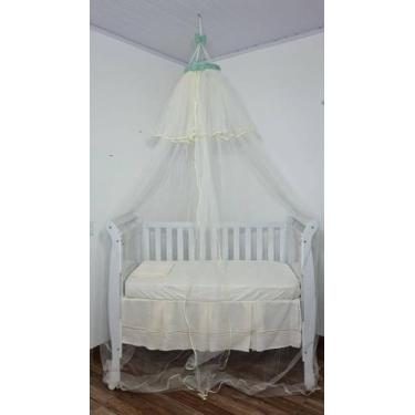 Imagem de Mosquiteiro De Teto Tenda Cortinado Para Berço Tulle Verde - POLYBABY