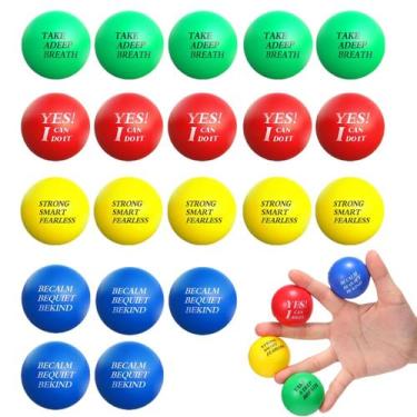 Imagem de Bolas de estresse motivacionais Zomiboo 20 peças para adultos