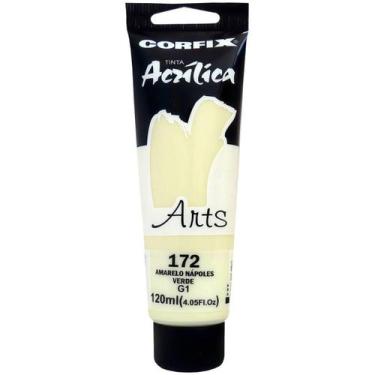 Imagem de Tinta Acrílica Corfix Arts 120ml G1 Escolha a Cor, 172 - AMARELO NAPOL