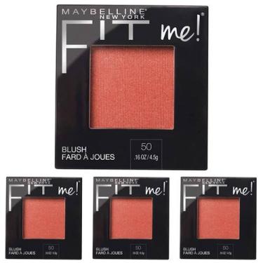 Imagem de Blush Maybelline Fit Me Wine, leve, de longa duração x4