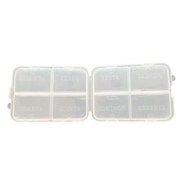 Imagem de 6 Porta Comprimido/medicamento Duplo Com 8 Divisórias