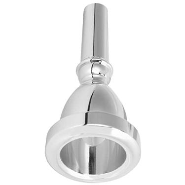 Imagem de RiToEasysports Bocal de Chifre Ferramenta Muscular de Cobre Durável para Baixo-Tuba-kee-resistente Longa Vida útil para a Maioria Dos Jogadores de Tuba Baixo Adequado (Prata)