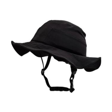 Imagem de rockible Boné de capacete de bicicleta, chapéu de pesca, resistente a impactos, confortável, chapéu de ciclista em formato de para mulheres unissex, ciclismo, Black M