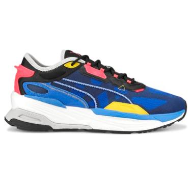 Imagem de PUMA Tênis masculino Extent Nitro Adv com cadarço casual - azul, Azulado/preto, 44
