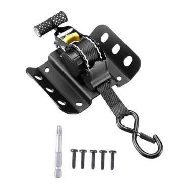 Imagem de Ｂｅｓｇａ Cinta de catraca retrátil automática, cinta de amarração com catraca, ganchos S ergonômicos e resistentes para fixação em de carga, caminhões e