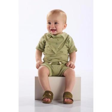 Imagem de Conjunto 3 Peças Unissex para Bebê Up Baby, Verde, G